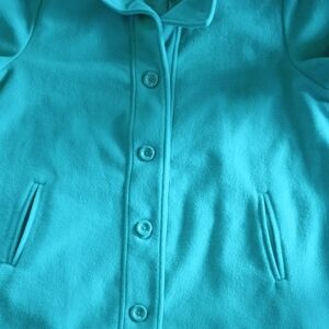 Woman Within Kelly/Teal Green 36" A-frame Jacket. Gently Worn. 1X 22/24